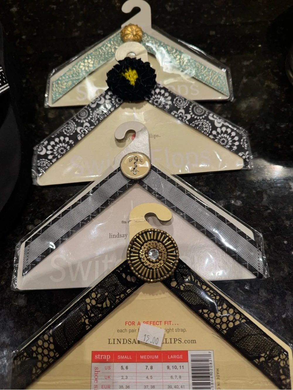 Lindsay Phillips SwitchFlops Bundle | Size 10 | Gently worn with 4 straps & snap